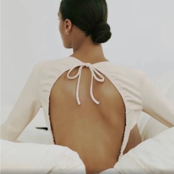 Women’s Zara Open Back Neoprene Snap Closure Bodysuit (medium) - Picture 5 of 6